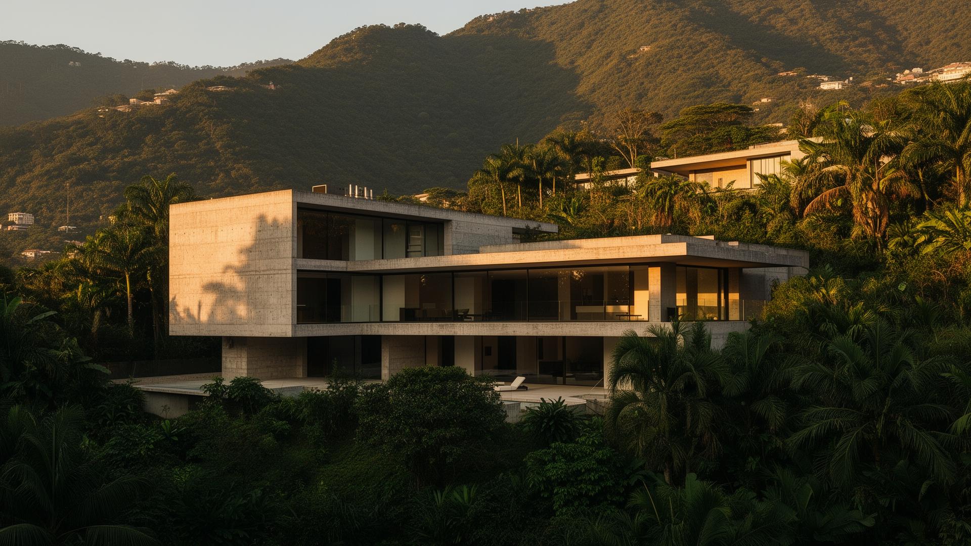 Modernist luxury residence in Caracas hills